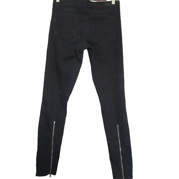 Paige Sienna Mid Rise Zipped Hem Ultra Skinny Jeans Size 27 - Picture 1 of 10
